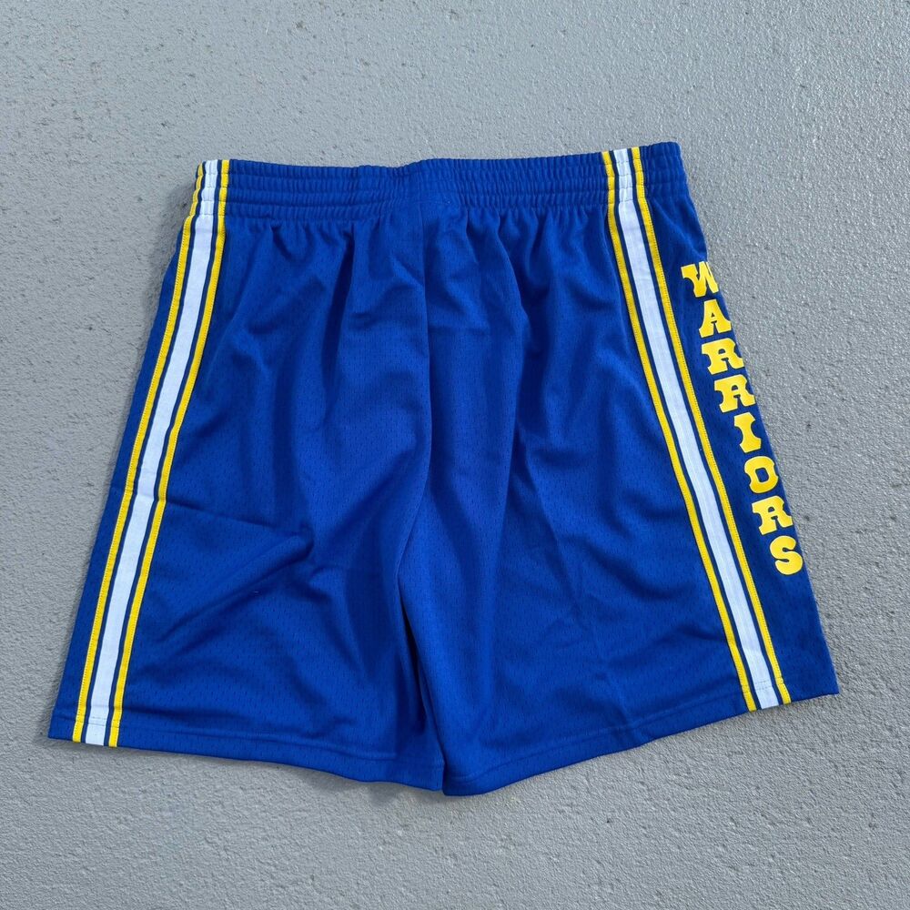 Men's Mitchell & Ness Golden State Warriors NBA Swingman Shorts 81-82 2XL - Picture 2 of 8